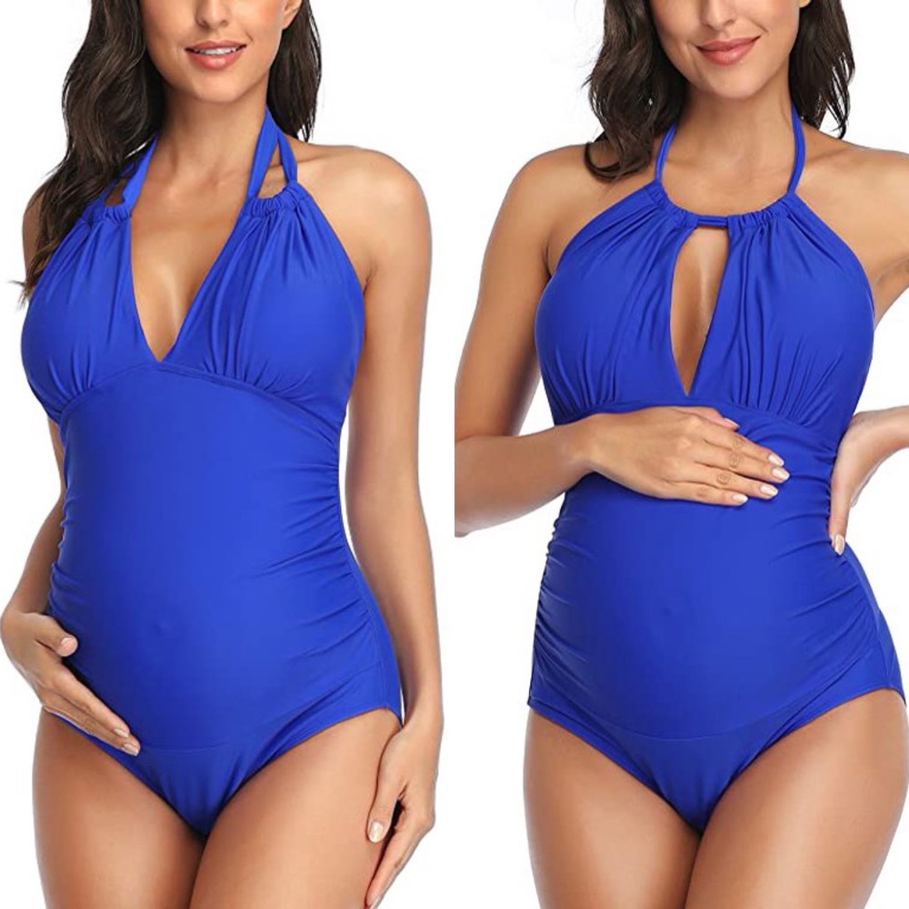 Royal Blue Maternity MultiWay One Piece Swimsuit